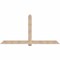 Ekena Millwork Eugene Smooth Timber Gable Bracket, Douglas Fir, 96"W x 48"H x 3 1/2"D x 5 1/2"F, 12/12 Pitch GBW096X48X0406EUG00SDF - alternate 1